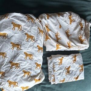 Kids Cheetah Print sheet set